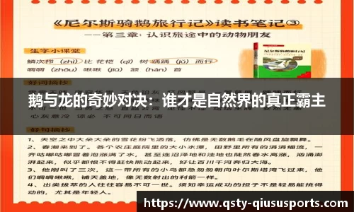 鹅与龙的奇妙对决：谁才是自然界的真正霸主